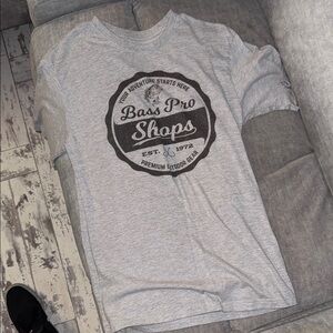Bass Pro Shops Light Gray Short Sleeve Tee